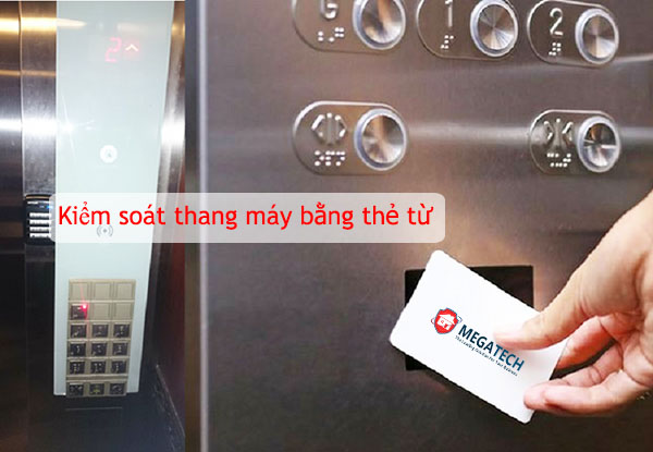 Kiểm soát thang máy bằng thẻ từ thông minh, chuyên nghiệp