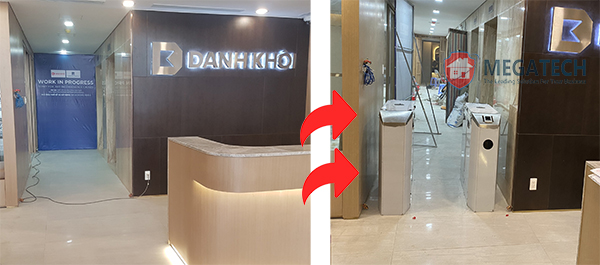 Dự án cổng Flap kiểm soát ra vào tòa nhà văn phòng Danh Khôi Holdings